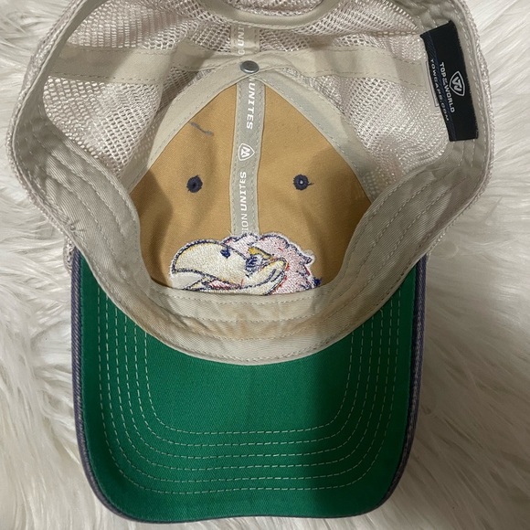 NCAA Mesh MVP Adjustable Hat, Adult One Size Fits All Kansas Jayhawks - Picture 3 of 5